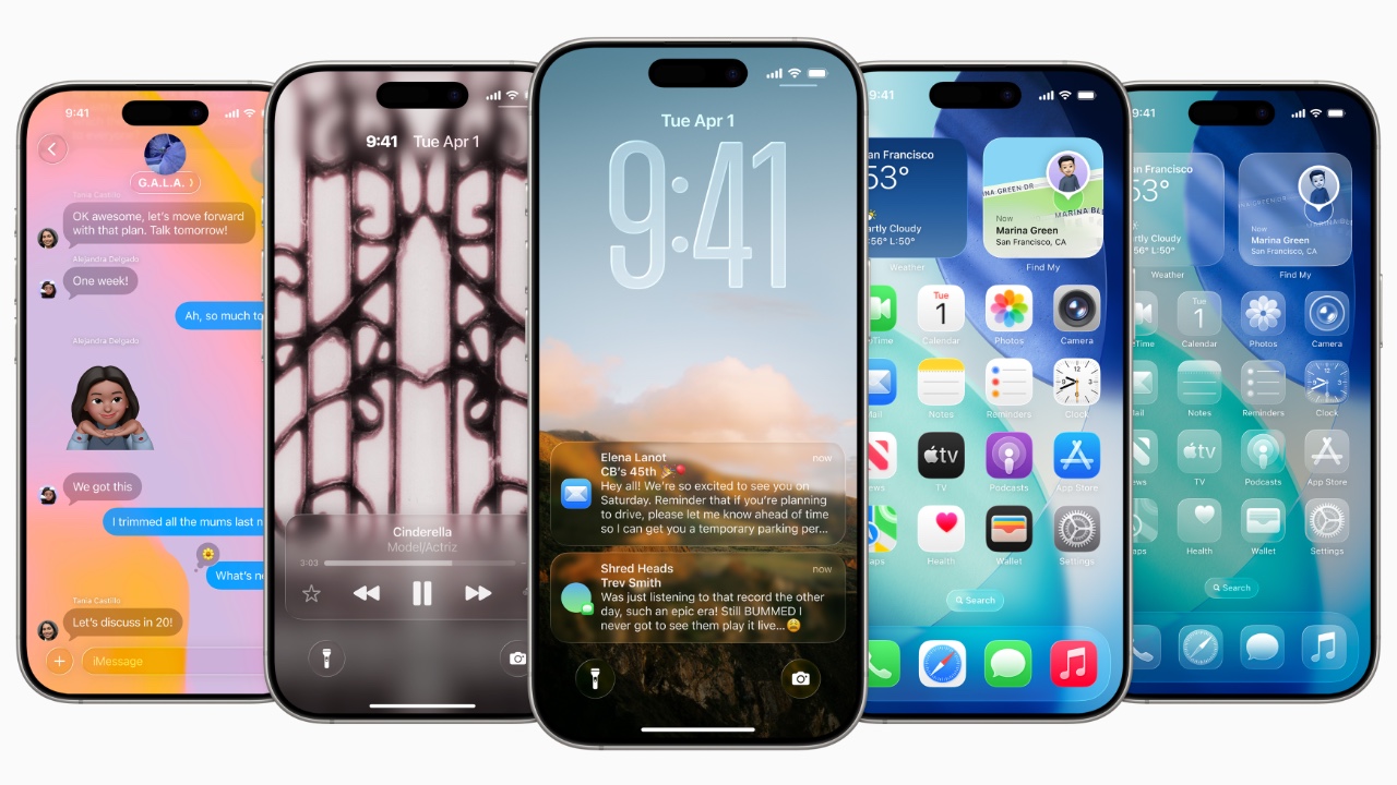 iOS 26 v novém designu Liquid Glass