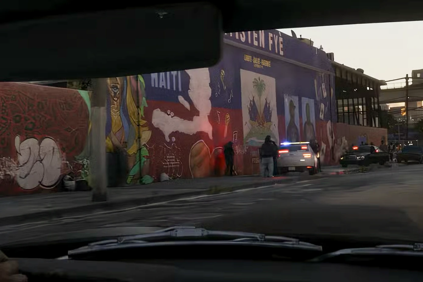 Grafiti haitských gangů ve Vice City v GTA 6