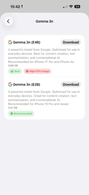 iPhone 17 Pro Max a LLM