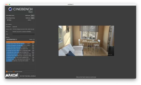 MacBook Pro M5 Cinebench