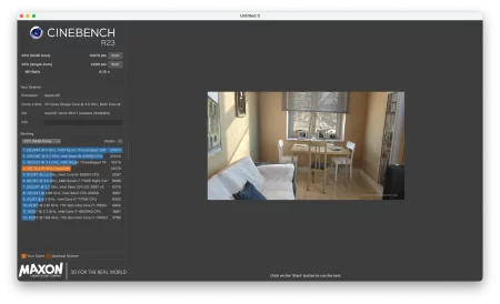 MacBook Pro M5 Cinebench