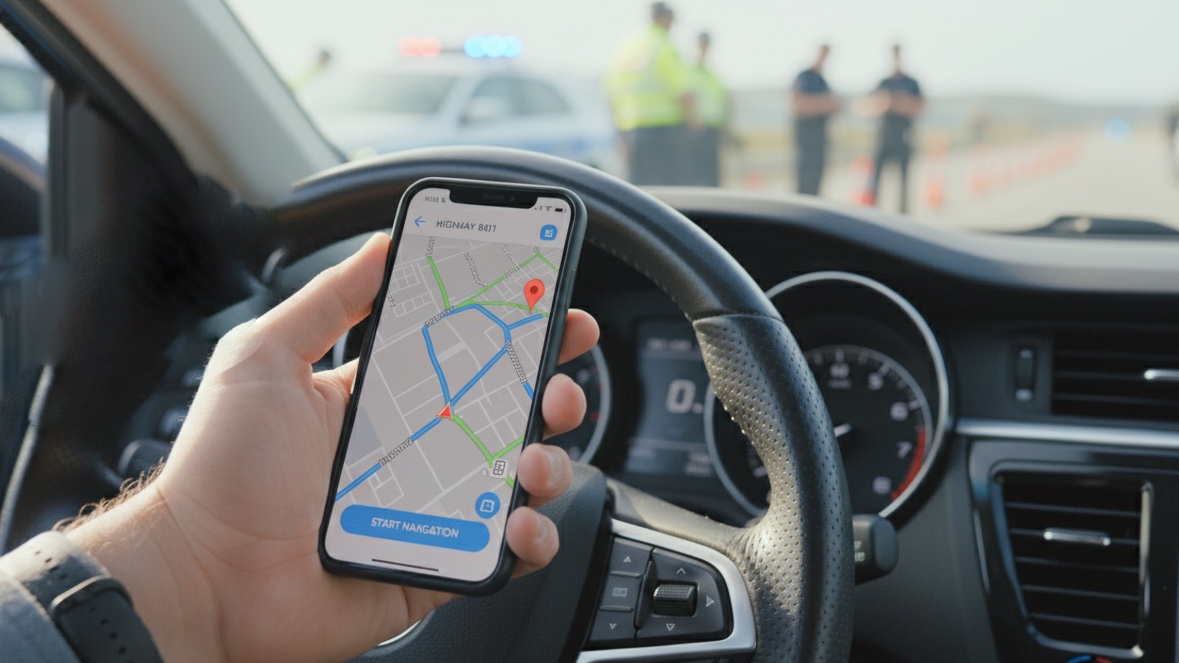 Aplikace Waze a policie Aplikace Waze a policie