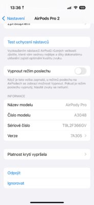 Jak zjistit verzi firmware AirPods