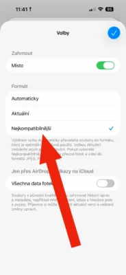 konverze videa iPhone