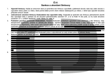 čt začerněná smlouva tereza jeníčková